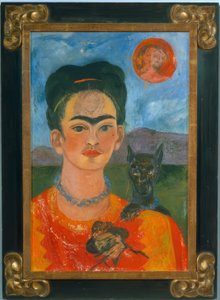 Autoportrait avec le portrait de Diego sur ma poitrine - Frida Kahlo