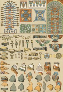 Coiffures et chaussures babyloniennes et assyriennes