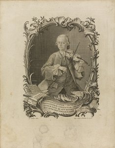 Leopold Mozart. Frontispice du Versuch einer gründlichen Violinschule, 1756 - Friedrich