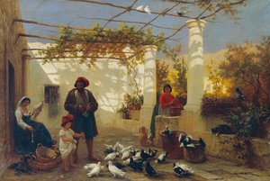 Dans une pergola italienne