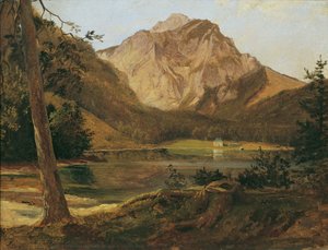 Le lac Langbathsee avec les montagnes Höllengebirge
