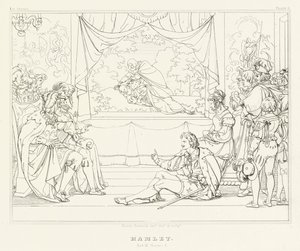 Hamlet, Acte III, Scène 2 - Friedrich August Moritz Retzsch