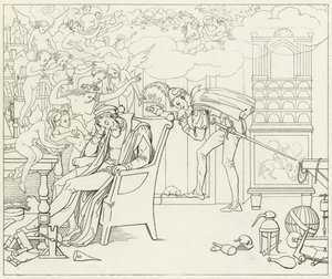 Illustration pour le Faust de Goethe - Friedrich August Moritz Retzsch