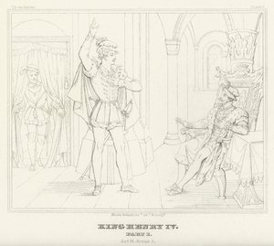 Le Roi Henri IV, Partie I, Acte III, Scène 3 - Friedrich August Moritz Retzsch