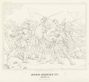 Le Roi Henri IV, Partie I, Acte V, Scène 4 - Friedrich August Moritz Retzsch
