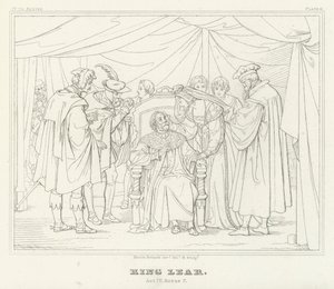 Le Roi Lear, Acte IV, Scène 7 - Friedrich August Moritz Retzsch