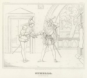 Othello, Acte III, Scène 3 - Friedrich August Moritz Retzsch