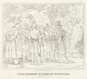 Les Joyeuses Commères de Windsor, Acte V, Scène 4 - Friedrich August Moritz Retzsch
