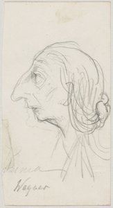 Caricature de Cosima Wagner