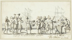 Allégorie sur les négociations de paix en 1706 (?)