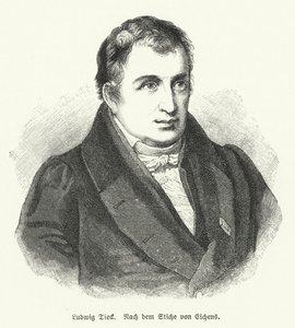 Ludwig Tieck, poète et critique allemand (lithographie)
