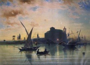 ESPAGNE – VUES DE SÉVILLE – LE GUADALQUIVIR – 1867 - Friedrich Eibner