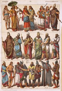 Costumes des Assyriens et Babyloniens, par Friedrich Hottenroth - Friedrich Hottenroth