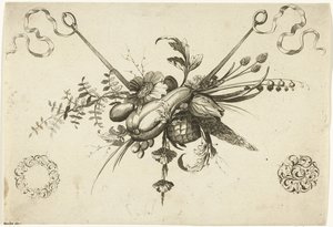 Feston avec fleurs, feuilles et fruits - Friedrich Jacob Morisson