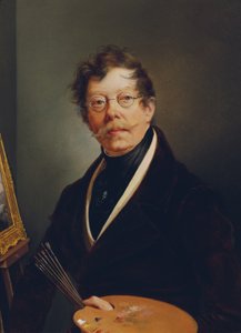Autoportrait au chevalet - Friedrich Johann Gottlieb Lieder
