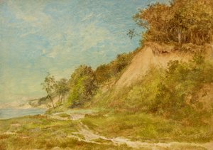 Plage de dunes sur la mer Baltique
