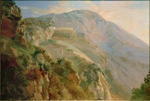 Monastère dans les montagnes près de Subiaco