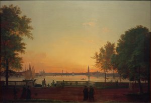 Vue de Venise depuis les Giardini Pubblici - Friedrich Nerly