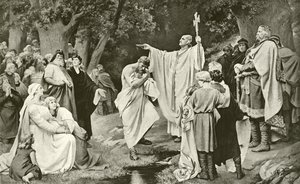Charlemagne au baptême de Witikind