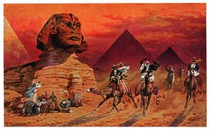 Sphinx de Gizeh, vers 1900