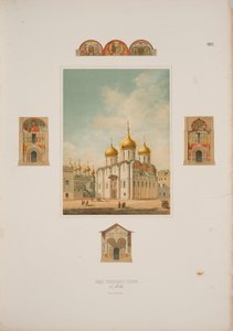 La Cathédrale de la Dormition au Kremlin de Moscou, 1850 - Friedrich Richter