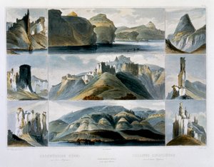 Collines remarquables sur le Haut Missouri, 1844