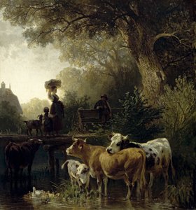Blanchisseuse au ruisseau