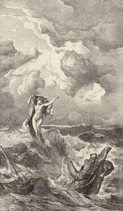 Leucothée et Ulysse - Friedrich the Elder Preller