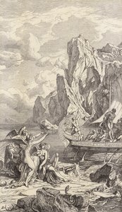 Ulysse et les sirènes (gravure) - Friedrich the Elder Preller