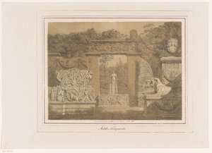 Fantaisie architecturale avec des éléments antiques
