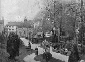 Harrogate : Les jardins du marais, Puits de soufre, vers 1896 - Frith and Co