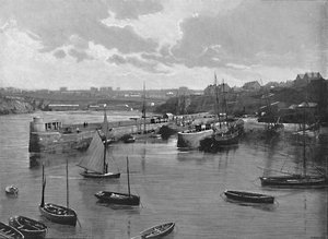Port de Newquay, vers 1896