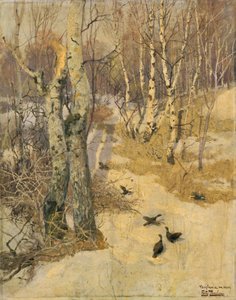 Bois couverts de neige, 19e siècle