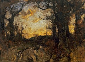 Soirée en forêt - Fritz Baer