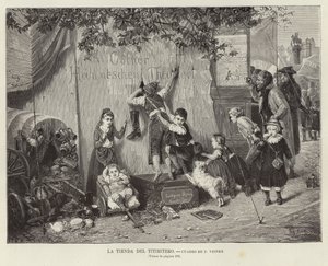 La tente du marionnettiste - illustration de Fritz Beinke