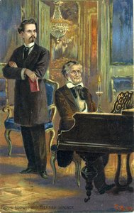 Wagner et le roi Louis II, vers 1900