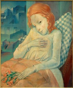 Fille malade - Fritz Burmann