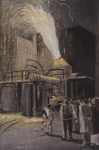 Décarbonisation de la fonte dans un convertisseur Bessemer