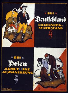 Affiche anti-polonaise allemande - Fritz Gottfried Kirchbach