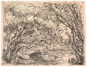 Un lac forestier - Fritz Syberg