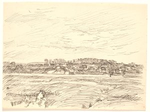 Paysage avec village - Fritz Syberg