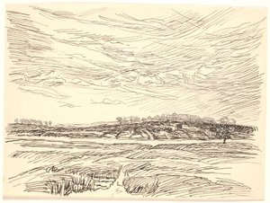 Paysage avec champs - Fritz Syberg