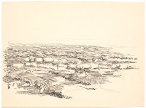 Étude pour un paysage de la Moselle - Fritz Syberg