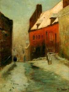 Scène de rue en hiver, Montreuil, 1894