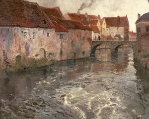 Le pont à Anvers (ou Oudenard), 1902