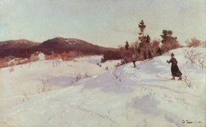 Hiver avec skieur