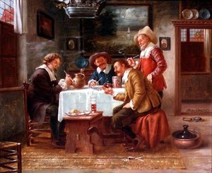 Une fête conviviale - Fritz Wagner