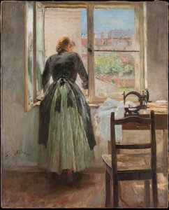 Près de la fenêtre - Fritz von Uhde