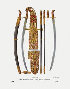 Le sabre du Grand Prince Vladimir II Monomakh de Kiev, années 1840