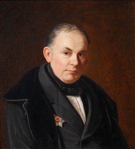 Portrait du poète Vassili Joukovski 1783-1852, 1854 - Fyodor Ivanovich Igin